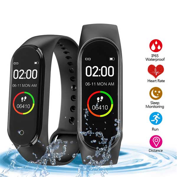 Tozzby M4 Intelligence Bluetooth Wrist Smart Band Watch/Health Bracelet/ Smart Watch/Activity Tracker/Bracelet Watch/Smart Fitness Band/with Heart  Rate Sensor Compatible All Androids iOS Phone : Amazon.in: Sports, Fitness  & Outdoors