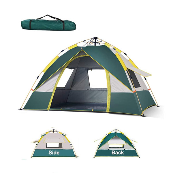 3-4 people automatic instant pop-up camping tent double package